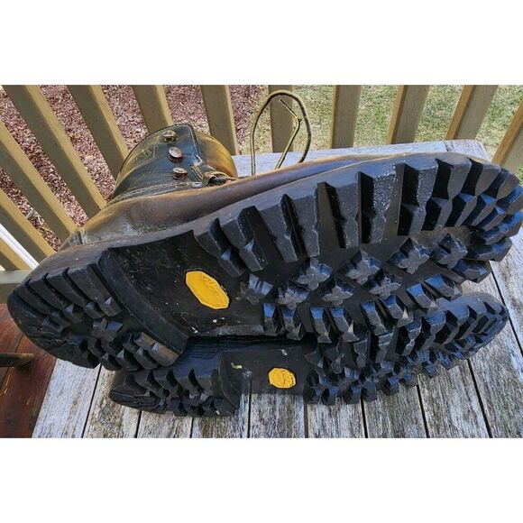 Herman Survivor Boots Size 8 Vibram Soles USA Made Distressed Vintage 1970s - Picture 12 of 13